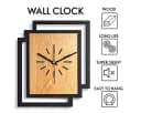 ORNAMENTI Wanduhr Groß Braun Modernes Design Bild 3