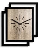ORNAMENTI Wanduhr Große handgefertigte moderne aus Holz Bild 2