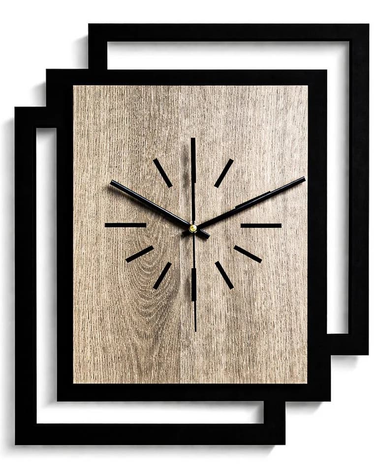 ORNAMENTI Wanduhr Große handgefertigte moderne aus Holz - Bild 2