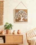 ORNAMENTI Rustikale 3D Wanddeko aus Holz mit Naturmotiven Bild 1