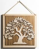 ORNAMENTI Rustikale 3D Wanddeko aus Holz mit Naturmotiven Bild 2
