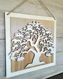 ORNAMENTI Rustikale 3D Wanddeko aus Holz mit Naturmotiven Bild 4