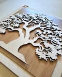 ORNAMENTI Rustikale 3D Wanddeko aus Holz mit Naturmotiven Bild 5