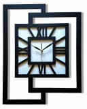 ORNAMENTI Wanduhr Schwarz Geometrisch Holz Modern Bild 2