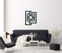 ORNAMENTI Wanduhr Schwarz Geometrisch Holz Modern Bild 4