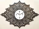 ORNAMENTI Wanduhr Boho Stil Schwarz/Weiß Mandala Bild 2