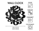 ORNAMENTI Wanduhr Schwarz Geometrisch Handmade Bild 3
