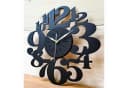 ORNAMENTI Wanduhr Schwarz Geometrisch Handmade Bild 4