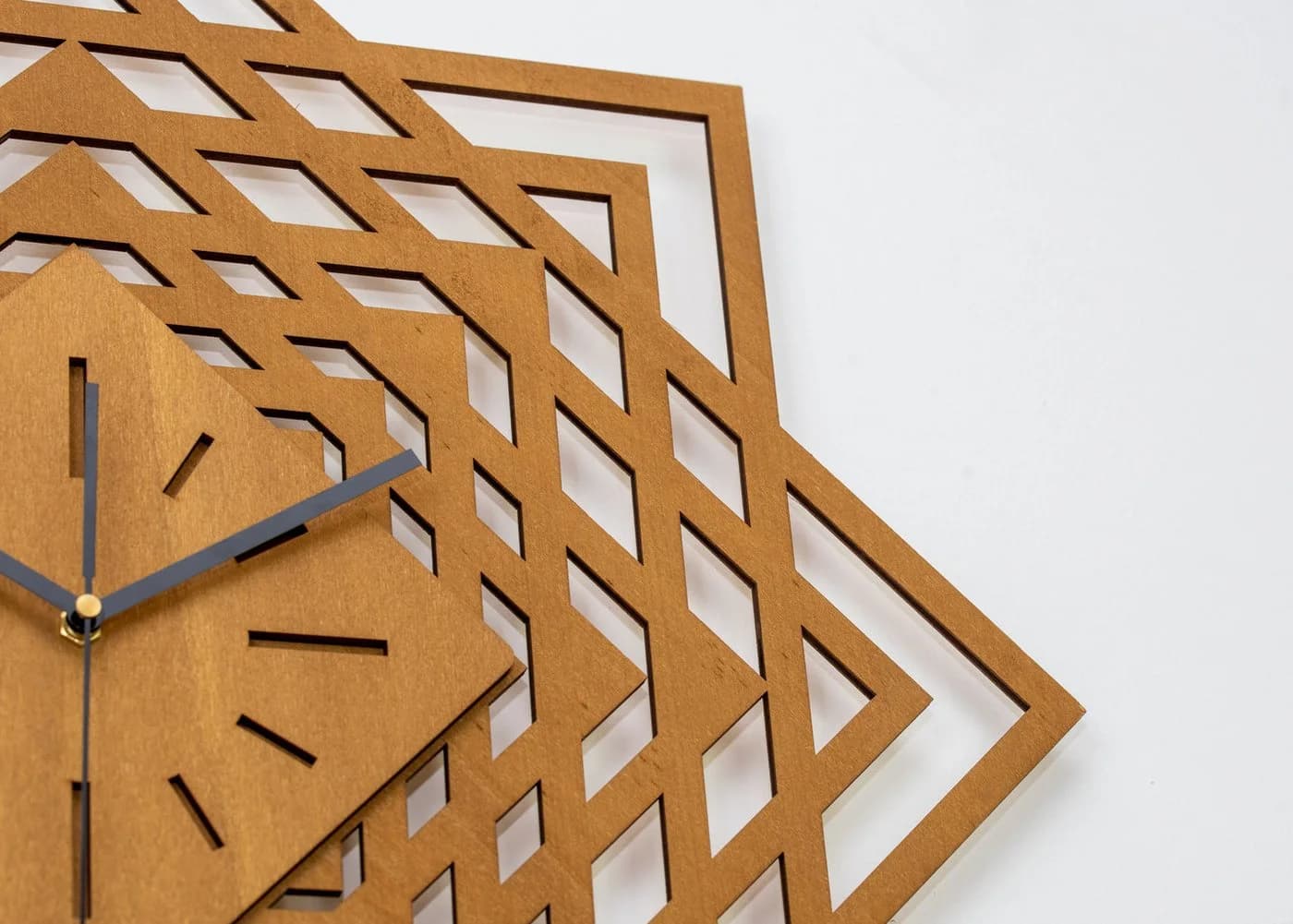 ORNAMENTI Wanduhr Moderne Geometrisch Holz - Bild 3