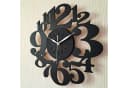 ORNAMENTI Wanduhr Handmade Schwarz Geometrisch Holz Modern Bild 4