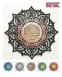 ORNAMENTI 3D Mandala Wanddeko Schwarz Holz Bild 2