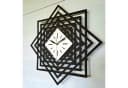 ORNAMENTI Wanduhr Schwarz/Weiß Geometrisch Holz Bild 3
