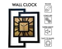 ORNAMENTI Wanduhr Gold Geometrisch Holz Modern Loft Bild 3