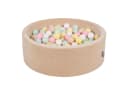 KiddyMoon Bällebad OK30V mit 200 Bällen Beige/Gelb/Rosa Bild 2