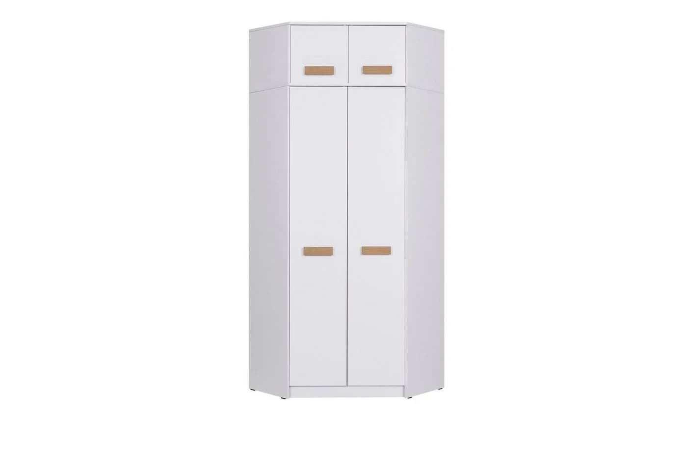 Marmex Möbel Schrank-Set Grant Set 12 Weiß Riviera Eiche Soft-Close