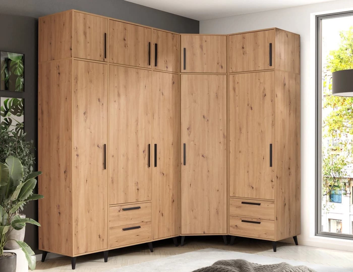 Marmex Möbel Kleiderschrank ARTI 03N Braun - Bild 4