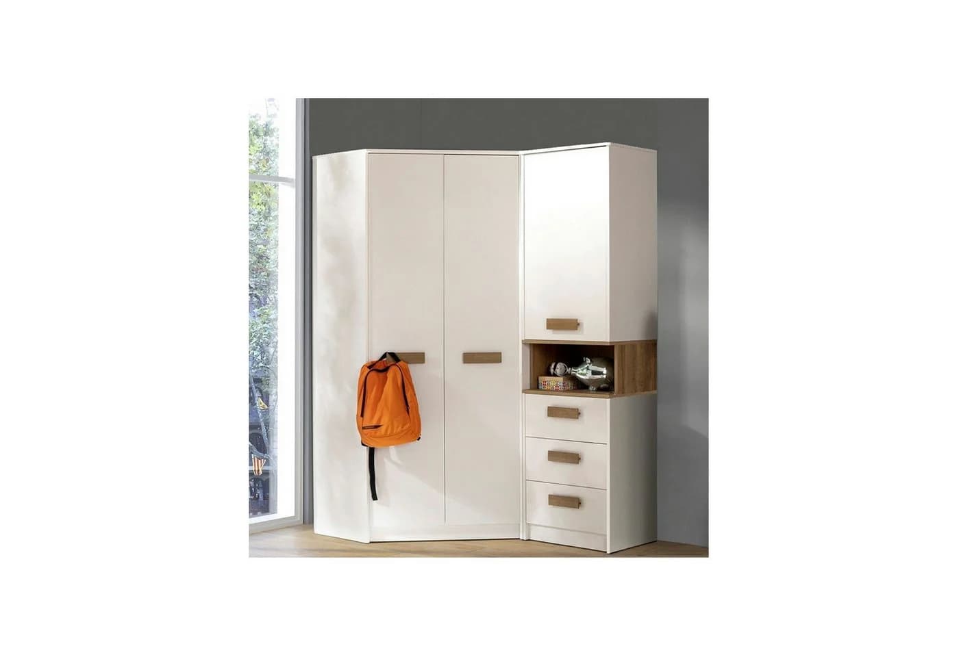 Marmex Möbel Schrank-Set Grant Set 15 Weiß + Eiche Softclose - Bild 2