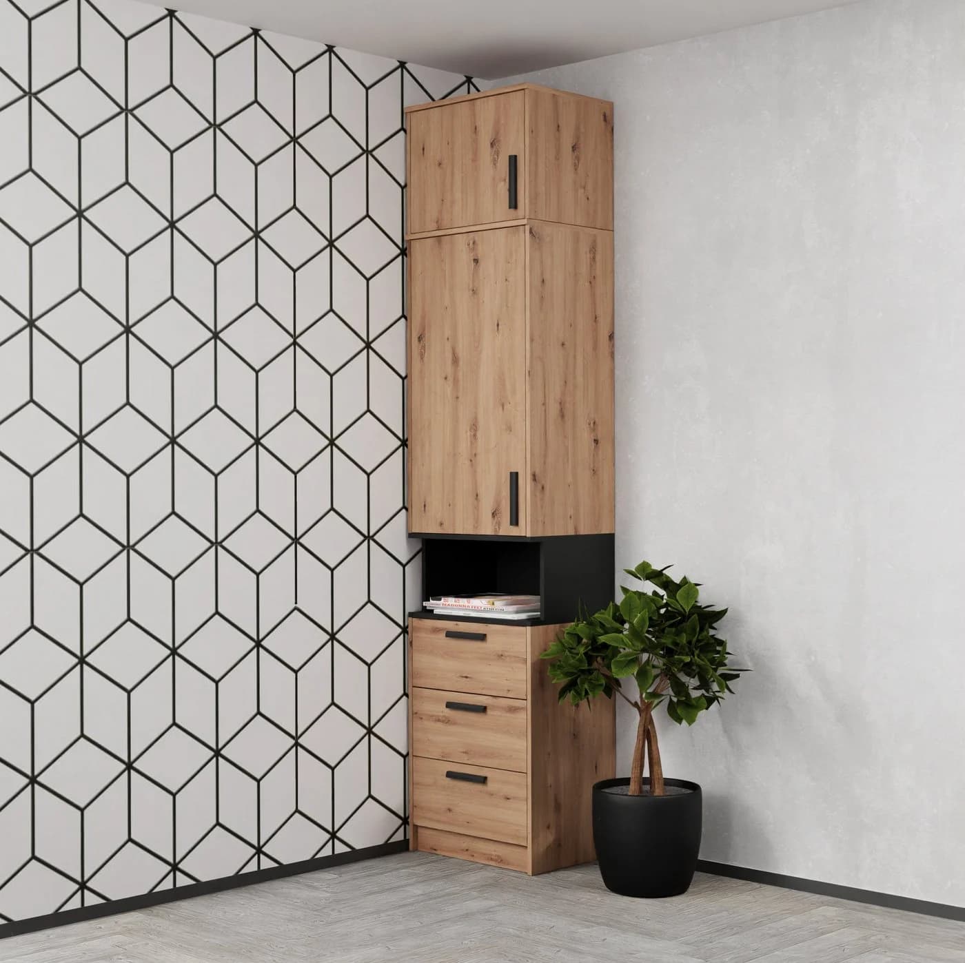 Marmex Möbel Schrank-Set Grant Set 12 Braun Soft-Close - Bild 4