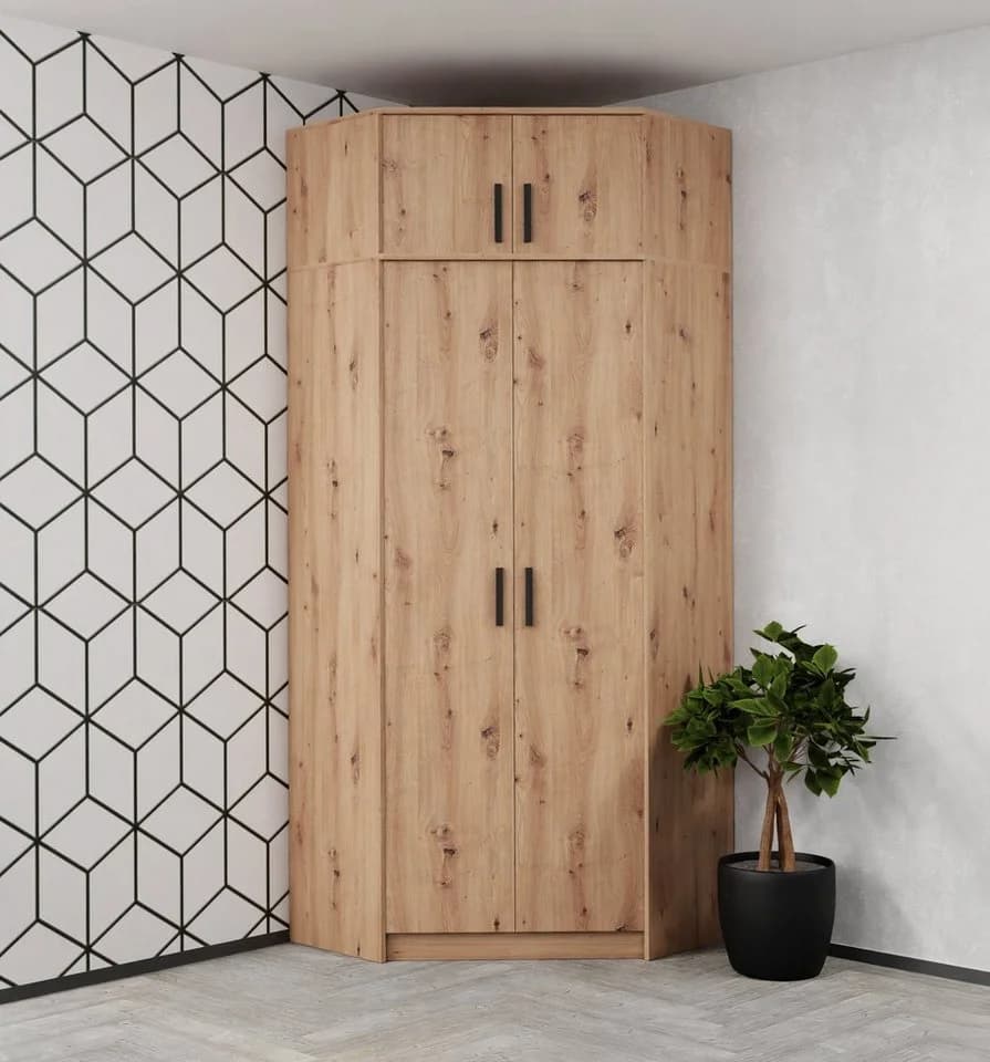 Marmex Möbel Schrank-Set Grant G14 Kinderzimmer-Set Schwarz/Braun