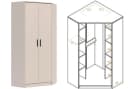Marmex Möbel Mehrzweckschrank-Set Grant Set 17 C, 3-St., 2 Regale, 1 Eckschrank, Soft-Close-System Bild 1