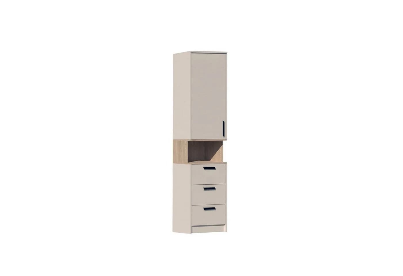 Marmex Möbel Regal Grant G6 Mehrzweckregal mit Schubladen Grau/Beige - Bild 2