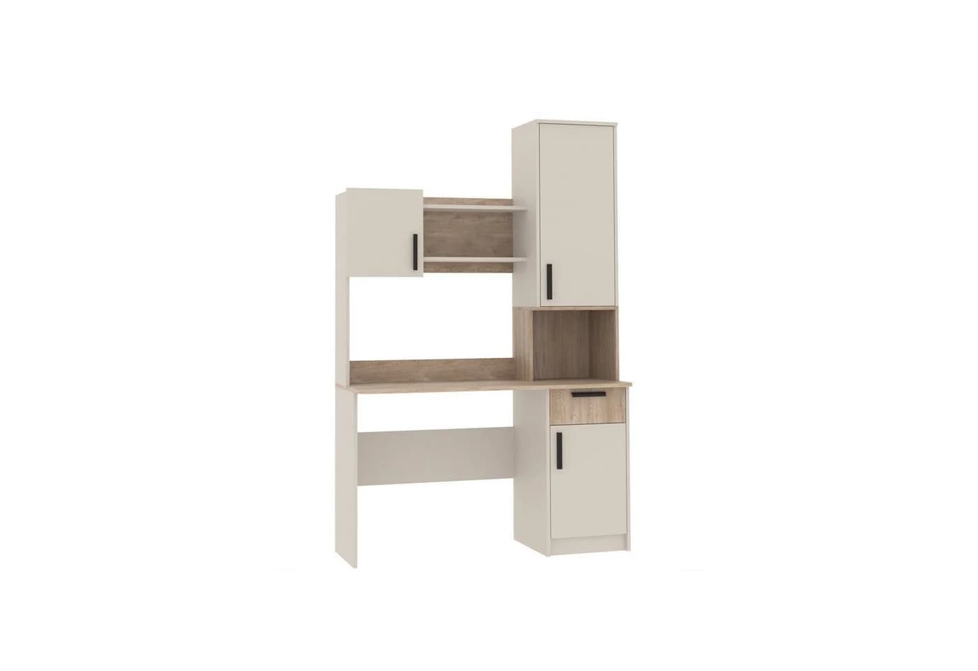 Marmex Möbel Kinderschreibtisch GRANT 11/12 C Beige/Grau mit Stauraum - Bild 2