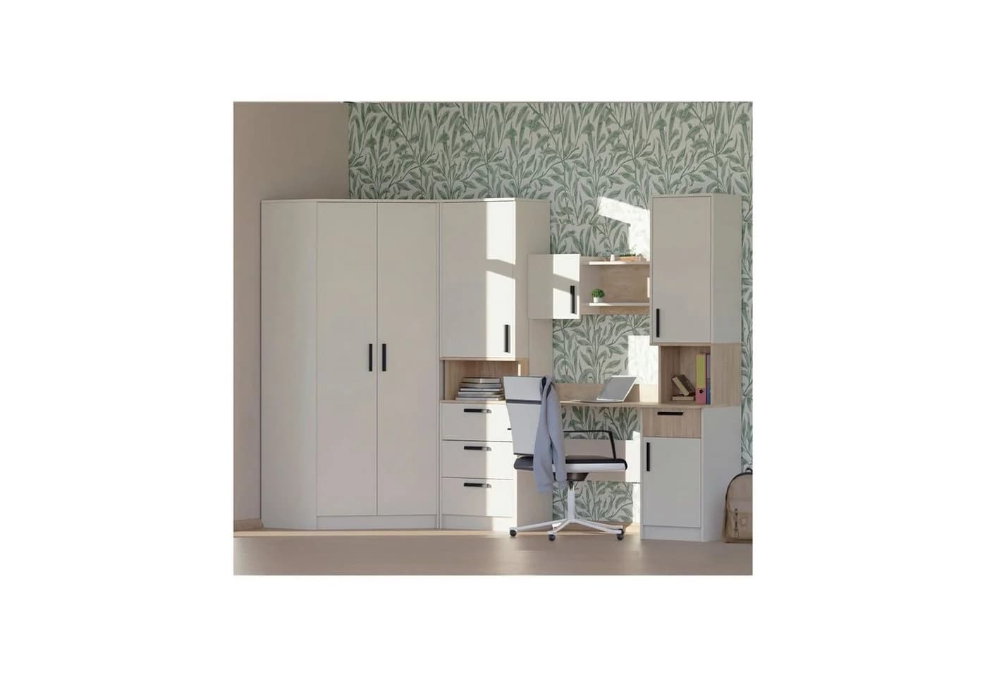 Marmex Möbel Jugendzimmer-Set GRANT SET 28 C Beige/Grau mit Soft-Close-Türen - Bild 2