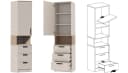 Marmex Möbel Schrank-Set Grant Set 36 C 5-teilig mit Soft-Close Bild 1