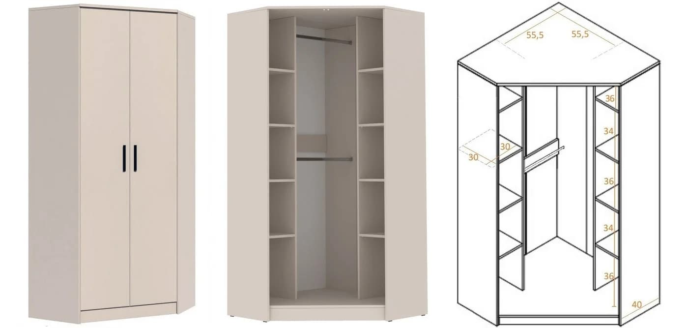 Marmex Möbel Mehrzweckschrank-Set Grant Set 38 C - Bild 3