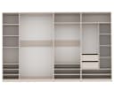 Marmex Möbel Schrank-Set TRES SET B Offener Garderobenschrank Beige/Grau Bild 2