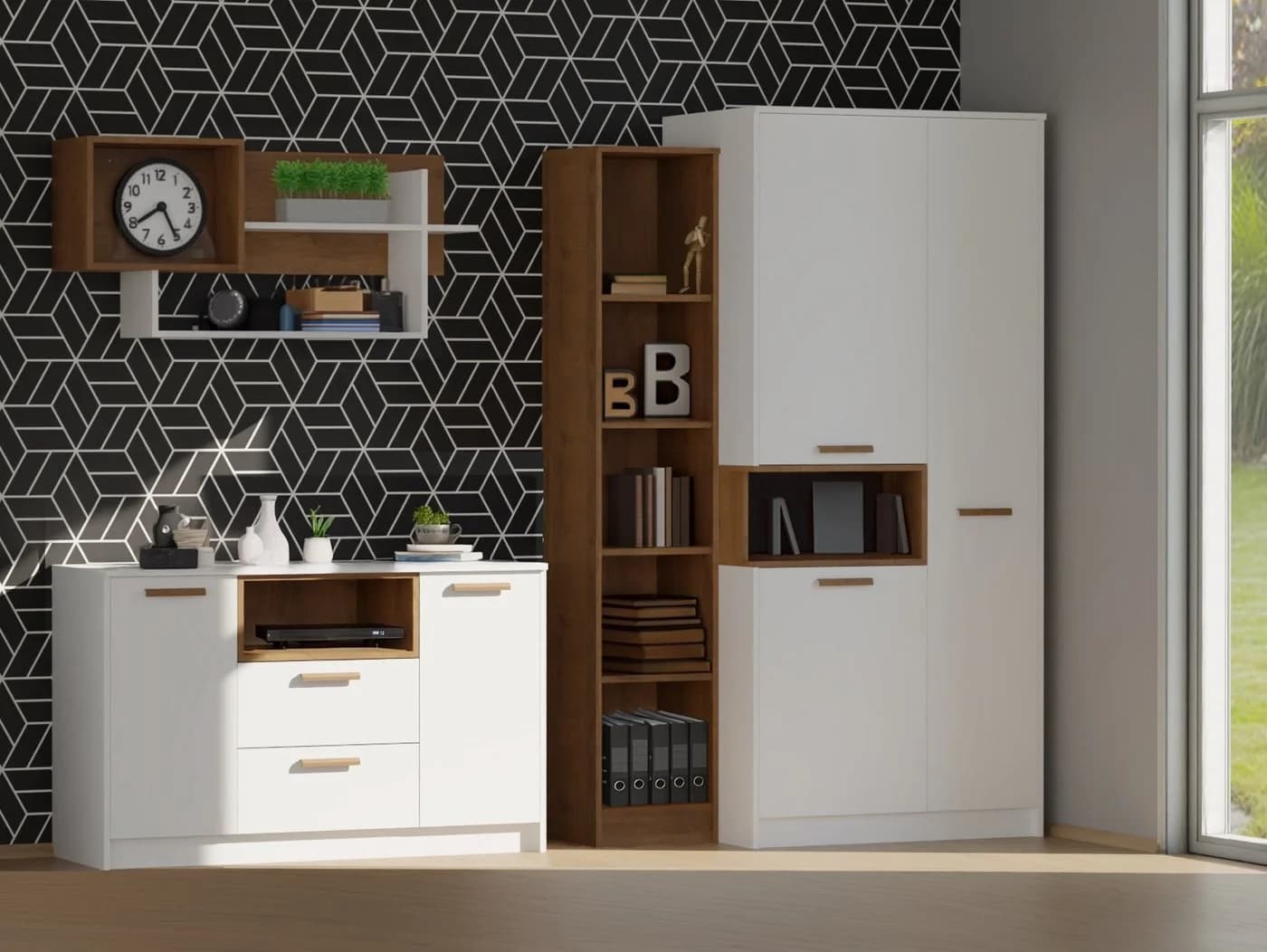 Marmex Kleiderschrank Grant G1N Drehtürenschrank mit Soft-Close - Bild 3
