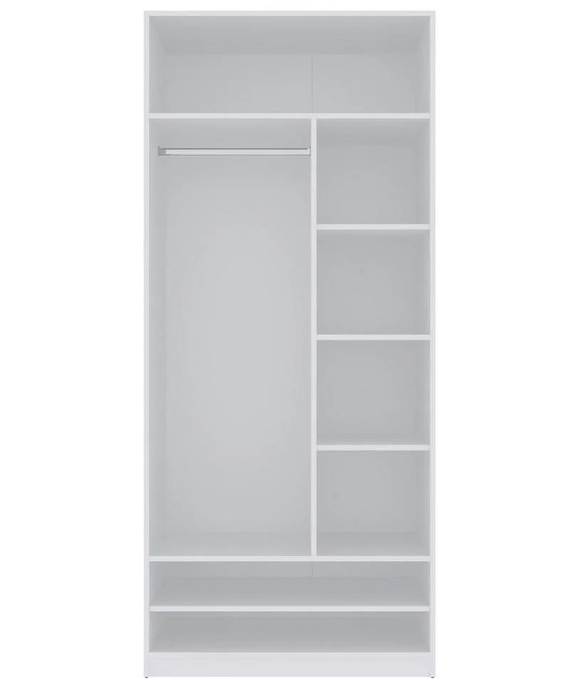 Marmex Möbel Kleiderschrank TRES 02B Offener Garderobenschrank Weiß - Bild 2