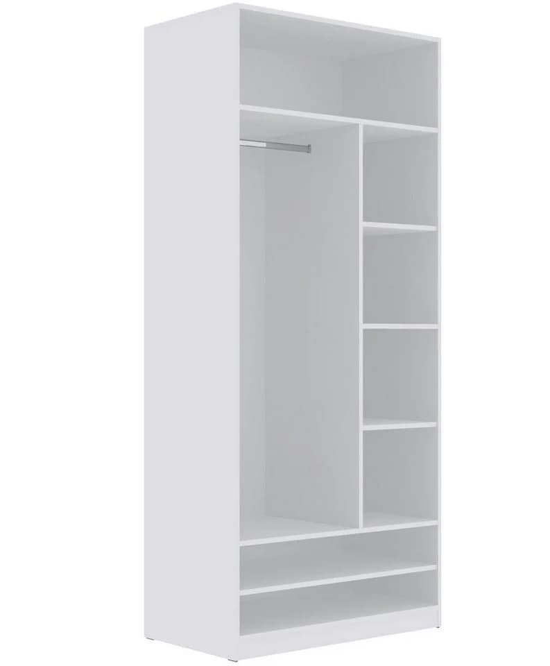 Marmex Möbel Kleiderschrank TRES 02B Offener Garderobenschrank Weiß - Bild 3