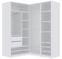 Marmex Möbel Schrank-Set TRES F/B Weiß Offener Kleiderschrank mit Schubladen Bild 1