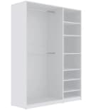 Marmex Möbel Garderobenschrank TRES N/B Weiß Modern Bild 2