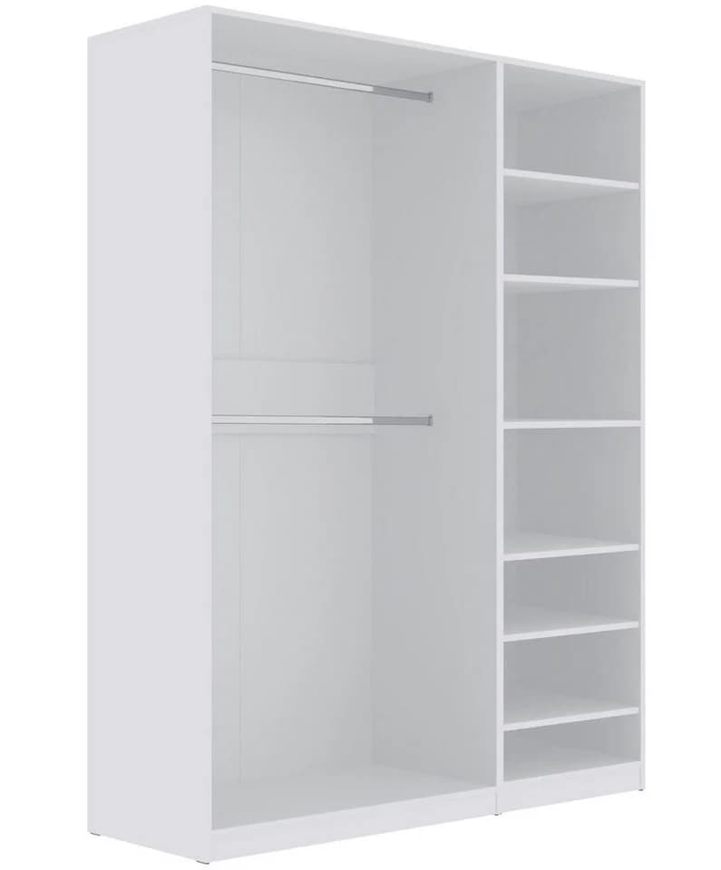 Marmex Möbel Garderobenschrank TRES N/B Weiß Modern - Bild 2