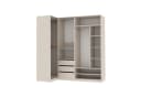 Marmex Möbel Mehrzweckschrank TRES SET P 3-tlg. Beige/Grau Bild 2