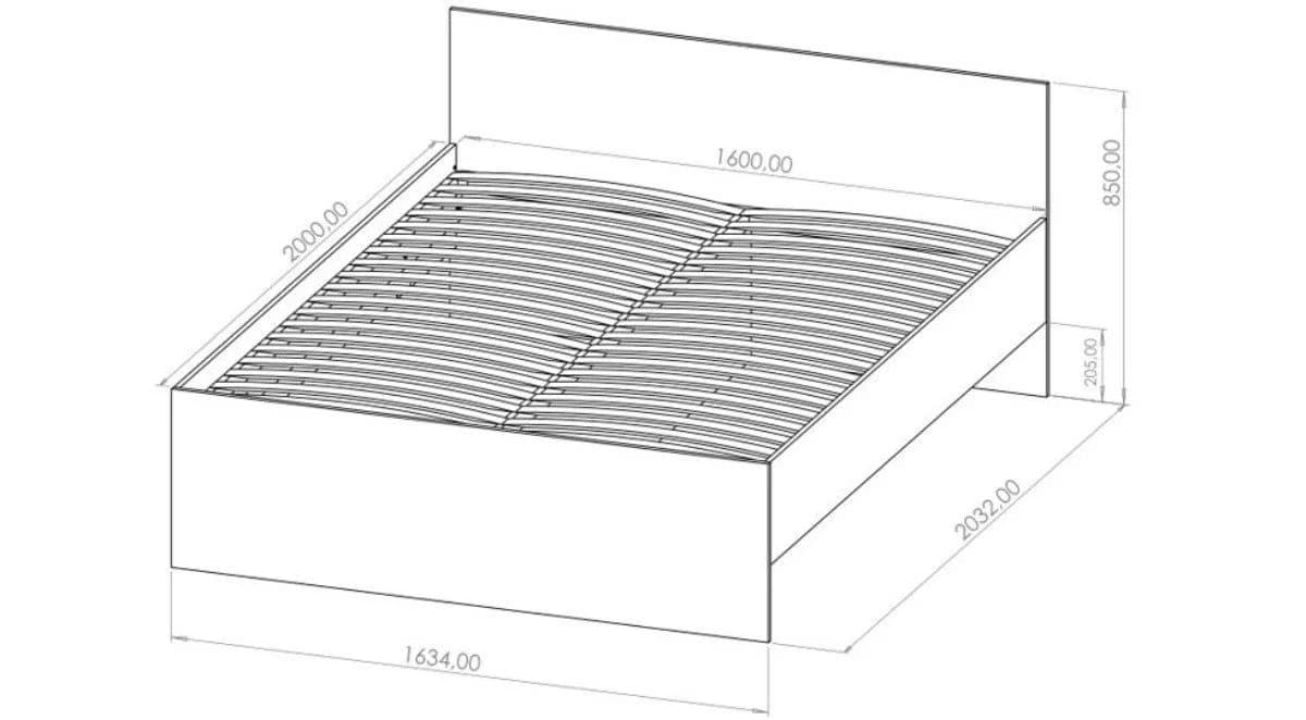 Marmex Möbel Maxione MX-04 Doppelbett Weiß - Bild 3