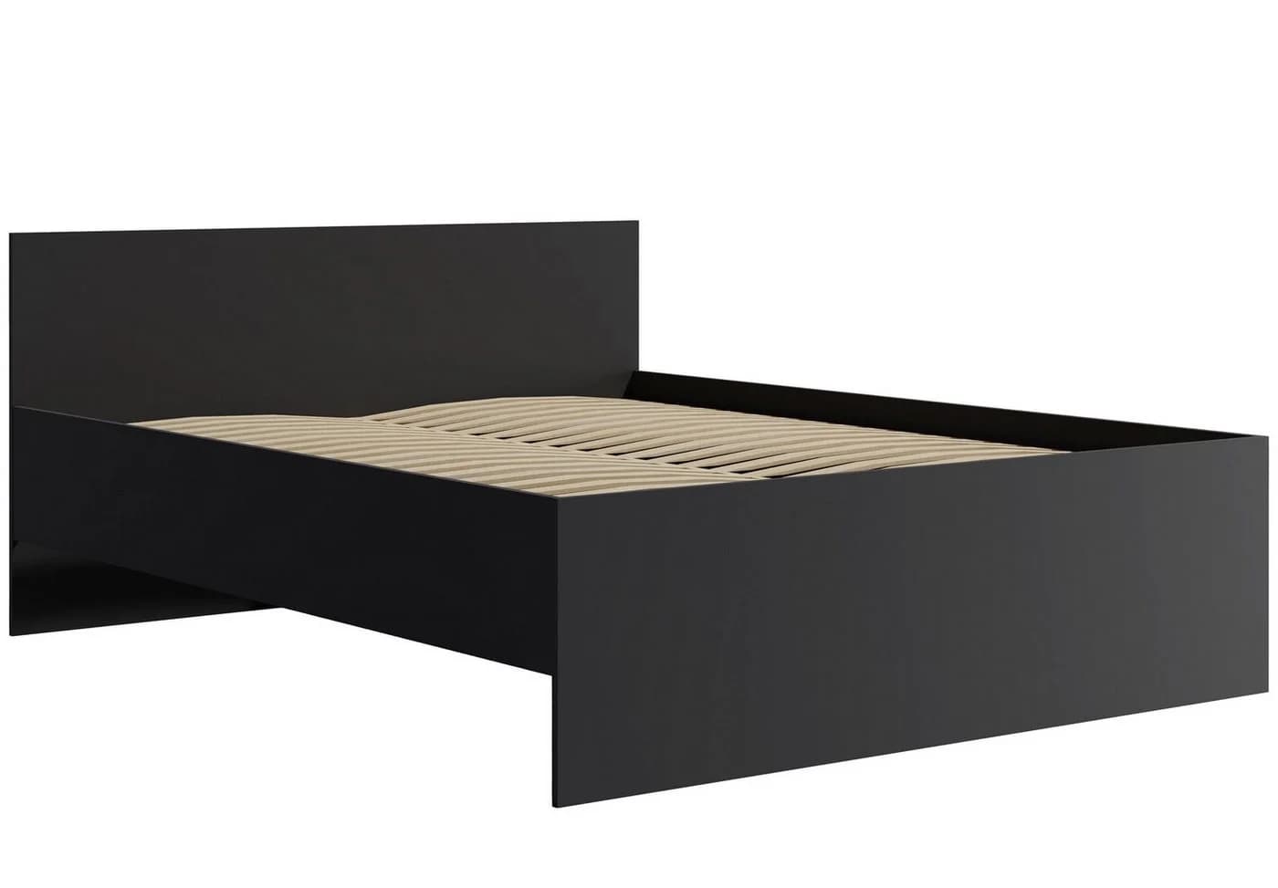 Marmex Möbel Maxione MX-04 Doppelbett 160 x 200 cm Schwarz
