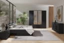 Marmex Möbel Maxione MX-04 Doppelbett 160 x 200 cm Schwarz Bild 4