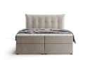 Labett Boxspringbett mit Bettkasten & Topper Beige Bild 2