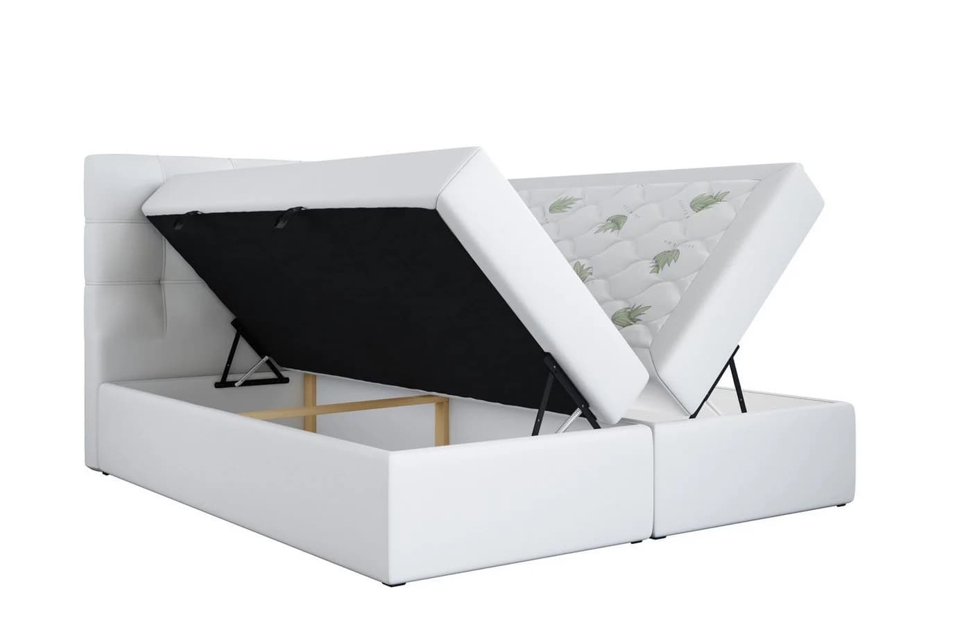 Labett Boxspringbett mit Bettkasten & Topper Beige - Bild 4