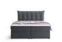 Labett Boxspringbett mit Bettkasten & Topper grau Bild 2