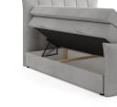Labett Boxspringbett IGANTE KING mit Bettkasten und Doppelmatratze Grau Bild 4
