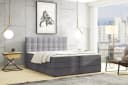 Labett Boxspringbett IGELLA KING mit Bettkasten und Matratze Grau Bild 1