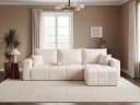 Labett Ecksofa PIANO L-Form mit Schlaffunktion & Bettkasten Creme Bild 1