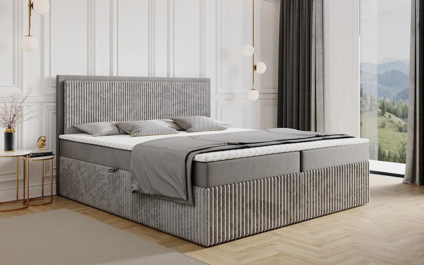 Labett Boxspringbett CLEO mit Bettkästen und Topper