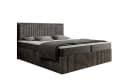 Labett Boxspringbett CLEO Grau mit Bettkästen und Topper Bild 2