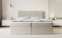 Labett Boxspringbett CLARA Beige/Grau 220 cm Überlänge Bild 1