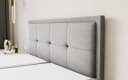 Labett Boxspringbett CLARA Grau Beige Überlänge 220 cm Bild 4
